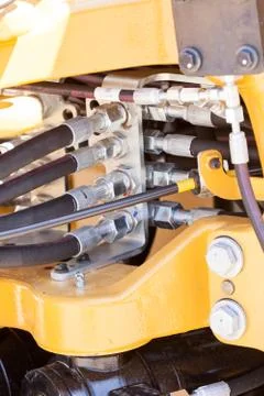 Machine in construction Stock Photos