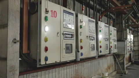 Machine Control Panels in Vietnam's Dyeing Industry Video stock 247413597