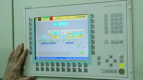 Machine control screen Stock Footage 61175458