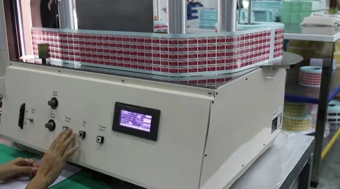 Machine control stamp Stock Footage 56085915