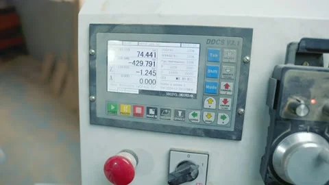 Machine control unit with screen Stock Footage 165857262