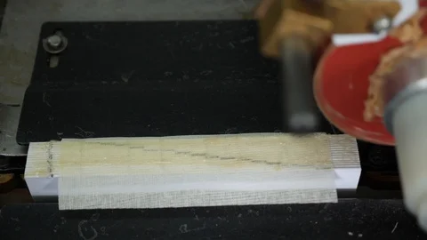Machine conveyor sticks the roots of future books.  Stock Footage 98119756