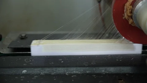 Machine conveyor sticks the roots of future books.  Stock Footage 98119805