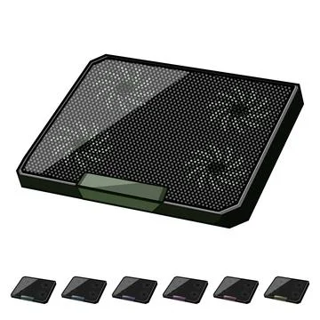 Machine cooling pad cartoon vector graphic Illustrazione stock