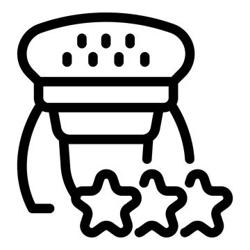 Machine creating stars, artificial intelligence concept Stockillustratie