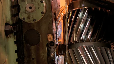 Machine cutting gear Video stock 1807710