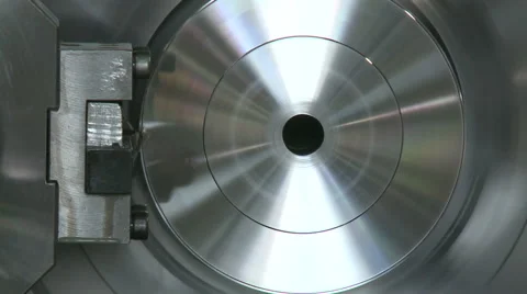 Machine for cutting metal, lathe 2 Stock Footage 64402724