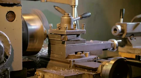 Machine for cutting metal, worker process, close up Stock Footage 67953797