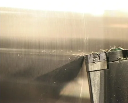 Machine cutting tool processing a roller 3 Stock Footage 123052