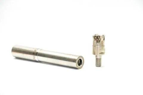 Machine cutting tooling on the white background Stock Photos