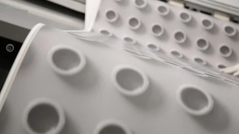 Machine for cutting wallpaper in work Stock Footage 98859240