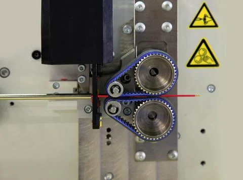 Machine for cutting of wire Stock Photos