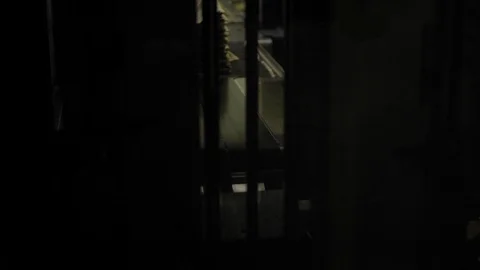 Machine in Dark Paper Factory Video stock 113016316