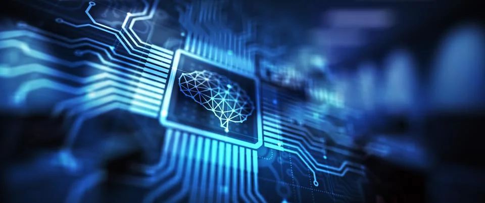 Machine Deep learning algorithms, Artificial intelligence, AI, Automation and Stock Illustration