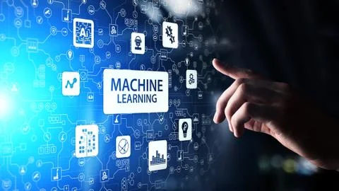 Machine Deep learning algorithms, Artificial intelligence AI , Automation and Foto stock
