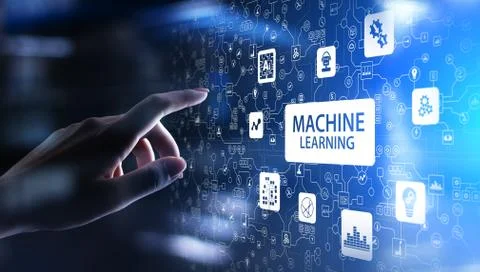 Machine Deep learning algorithms, Artificial intelligence, AI, Automation and Foto stock