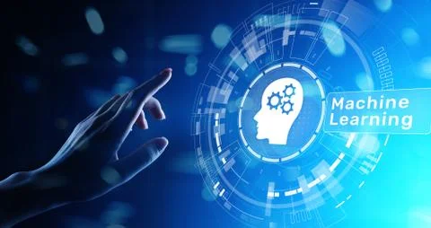 Machine Deep learning algorithms, Artificial intelligence, AI, Automation and Foto stock