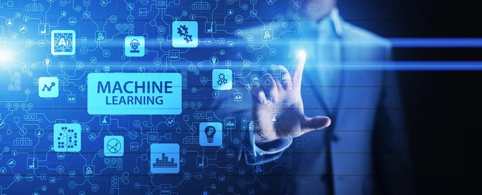 Machine Deep learning algorithms, Artificial intelligence, AI, Automation and Stock Photos