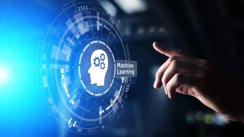 Machine Deep learning algorithms, Artificial intelligence, AI, Automation and 스톡 사진