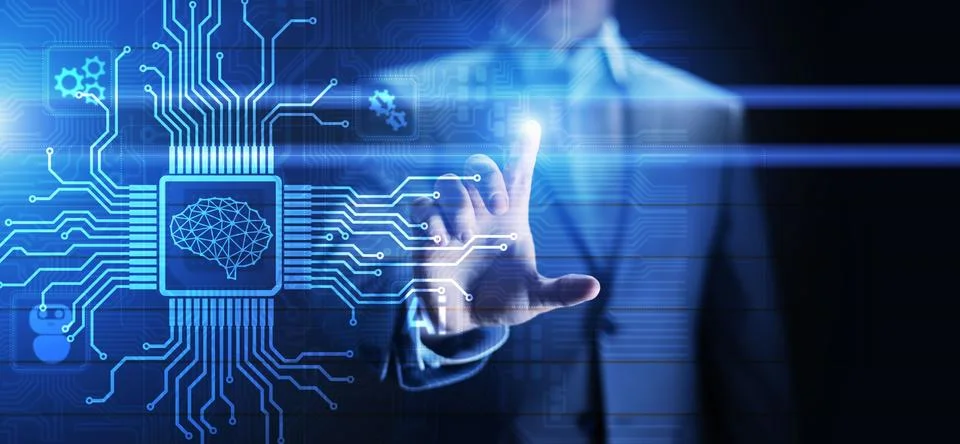 Machine Deep learning algorithms, Artificial intelligence, AI, Automation and 写真素材