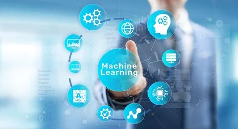 Machine Deep learning algorithms, Artificial intelligence, AI, Automation and 写真素材
