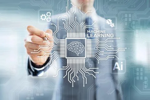 Machine Deep learning algorithms, Artificial intelligence, AI, Automation and 写真素材