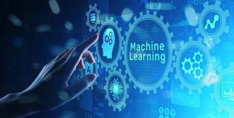 Machine Deep learning algorithms, Artificial intelligence, AI, Automation and Foto stock