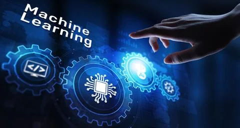 Machine Deep learning algorithms, Artificial intelligence, AI, Automation and Stock Photos