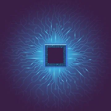 Machine deep learning technology background template. EPS 10 Stock Illustration