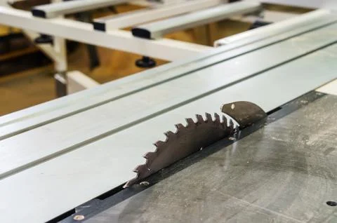 The machine with disc saw Stock Photos