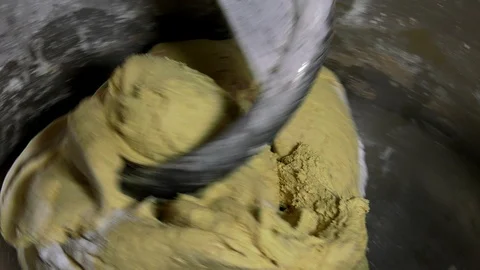 Machine dough kneading process. Video stock 112630980