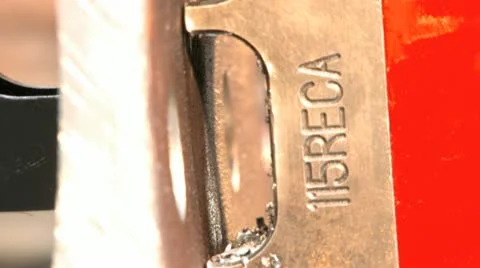 Machine drilling steel Video stock 10893783