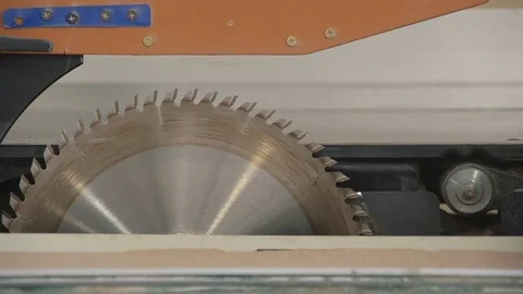 Machine Electronic Table Saw, Wood Work. 스톡 동영상 72533590