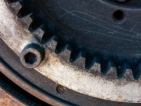 Machine elements and textures in sun light for AI 스톡 사진