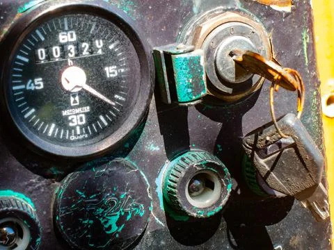 Machine elements and textures in sun light for AI 스톡 사진