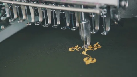 Machine embroidery is an embroidery process whereby a sewing machine Vidéo 74108870