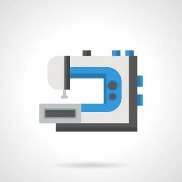 Machine for embroidery flat color vector icon Stock Illustration