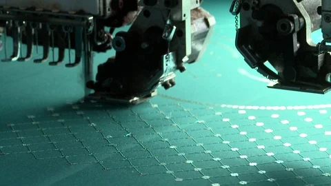 Machine embroidery Stock Footage 91780930