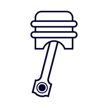 Machine, equipment, piston icon Stock Illustration