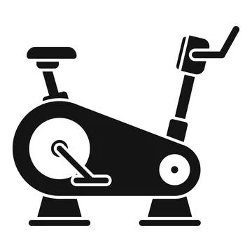 Machine exercise bike icon, simple style Stock Illustration