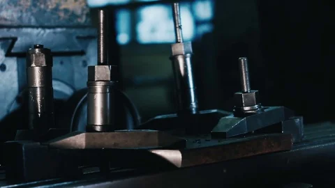 Machine in the factory close-up Video stock 76492710