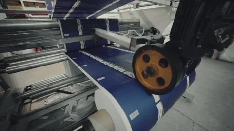 Machine on the factory Stock Footage 65877348