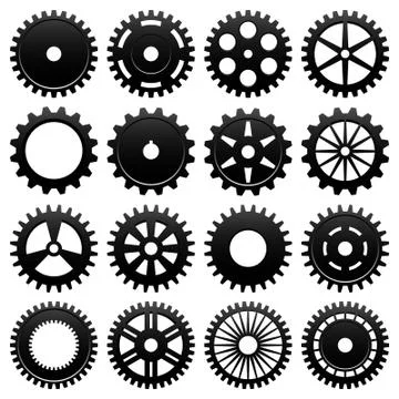 Machine Gear Wheel Cogwheel Vector Stock Illustration
