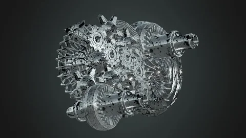 Machine gears rotating Video stock 89560221