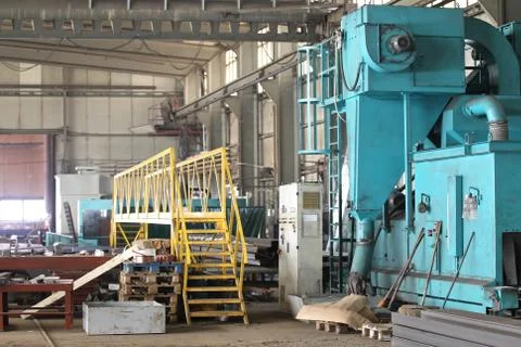 Machine for grinding the surface metal Stock-Fotos