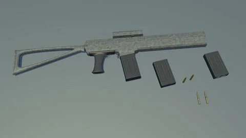 Machine gun 3D Model