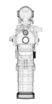 Machine gun Automatic Stock Illustration