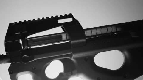 Machine Gun Body Stock Footage 138452871