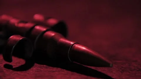 Machine gun bullet pan 動画素材 52545474