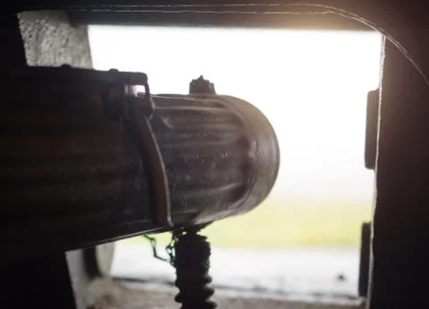 Machine gun bunker Stock Photos